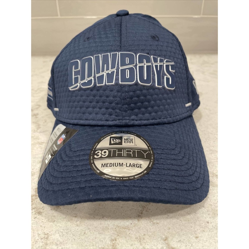 Dallas Cowboys NFL Player TRAINING Cap New Era 39THIRTY M - L Licensed Hat Navy